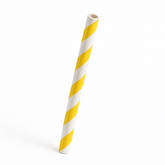 Yellow Striped Paper Straws
